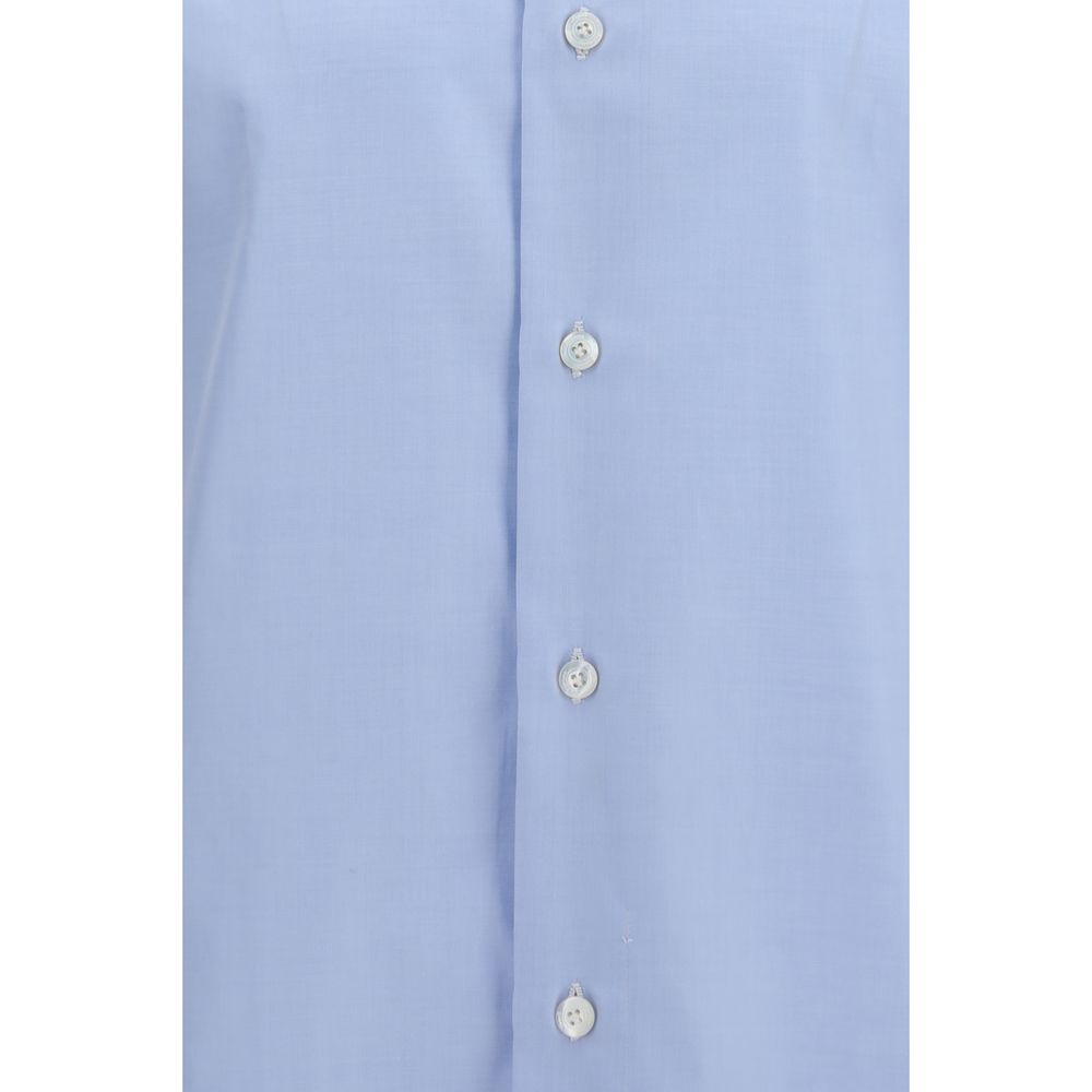 Blue Cotton Dress Shirt