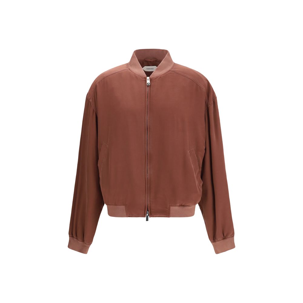 Bordeaux Silk Bomber