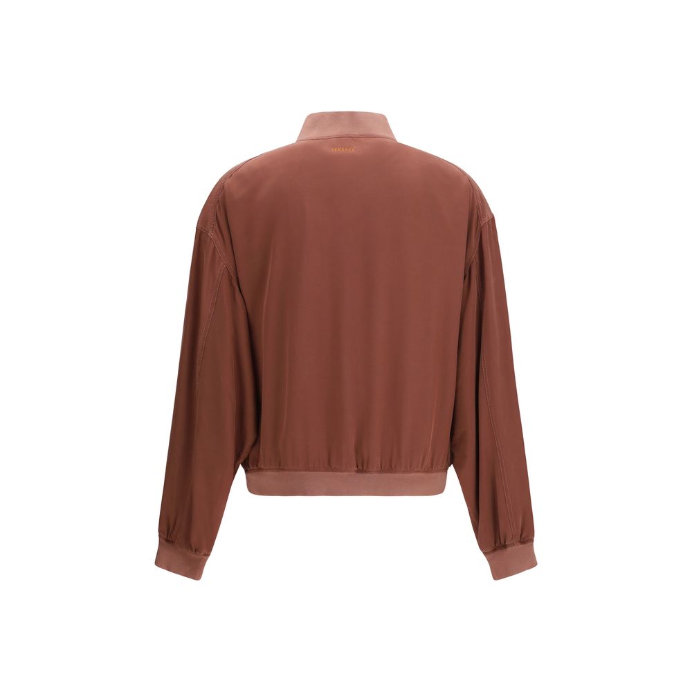 Bordeaux Silk Bomber