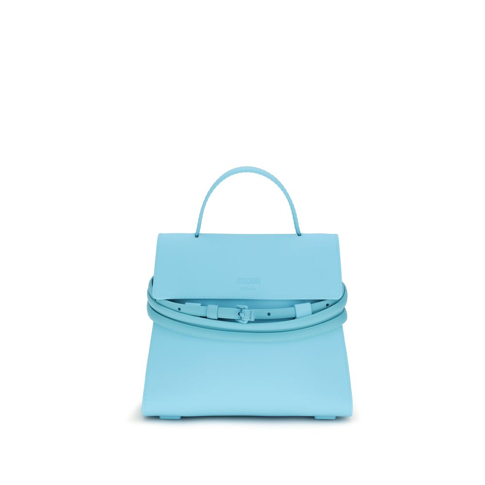 Blue Synthetic Handbag