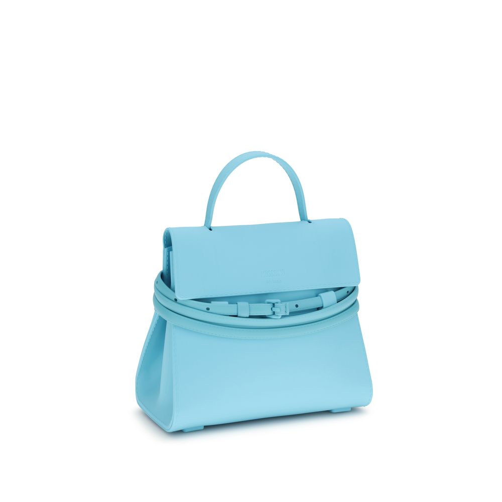 Blue Synthetic Handbag