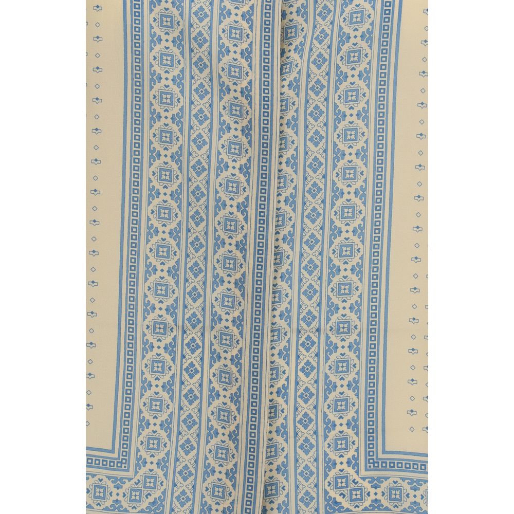 Beige Silk Pattern Shirt