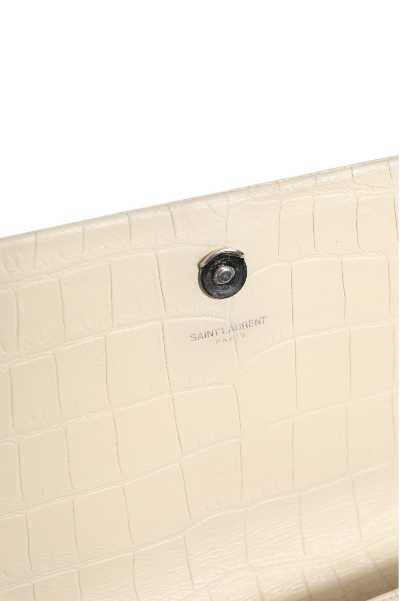 Kate Tassel Small Croc-Embossed Leather