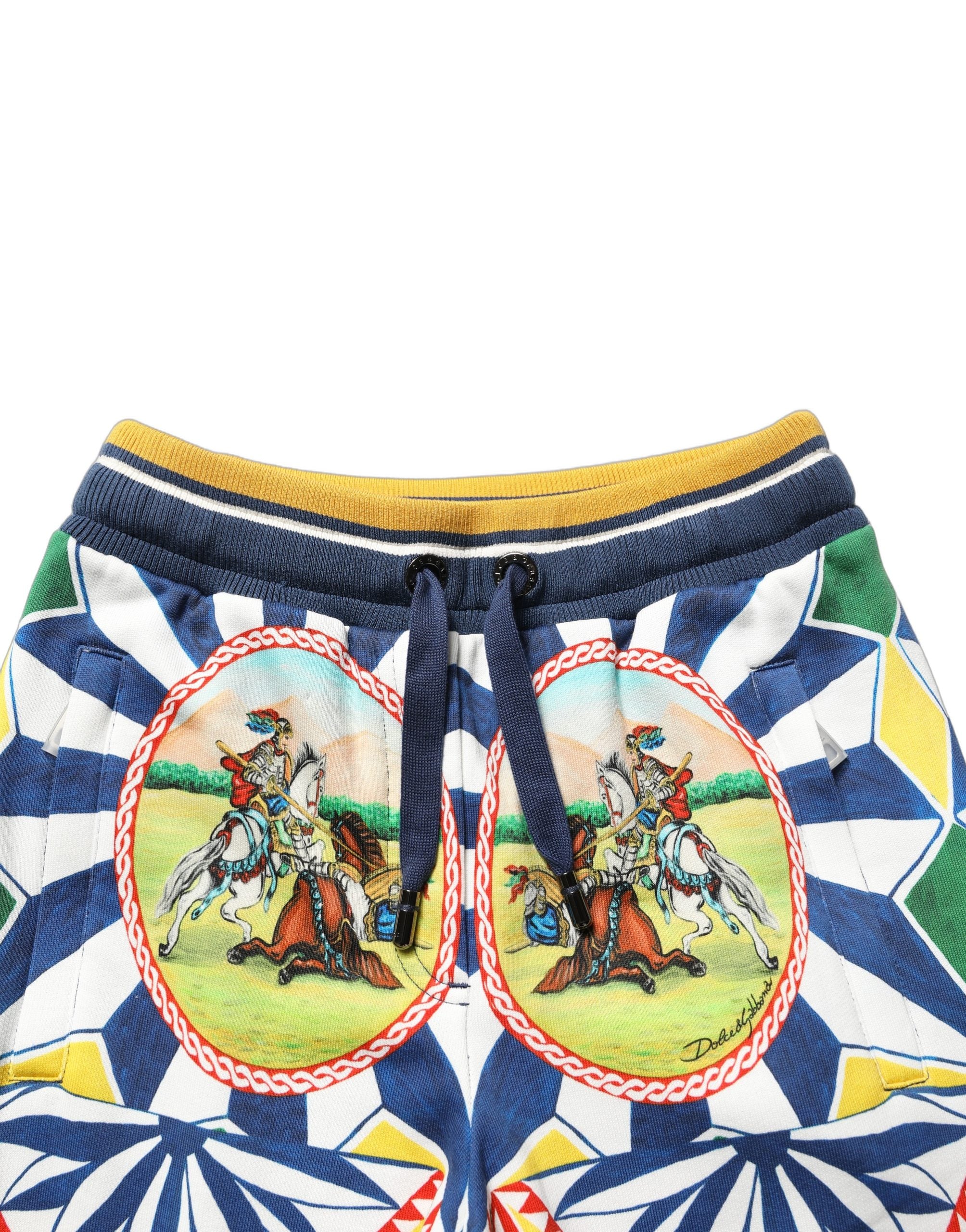 Multicolor Siciliano Saretto Joggers Pants