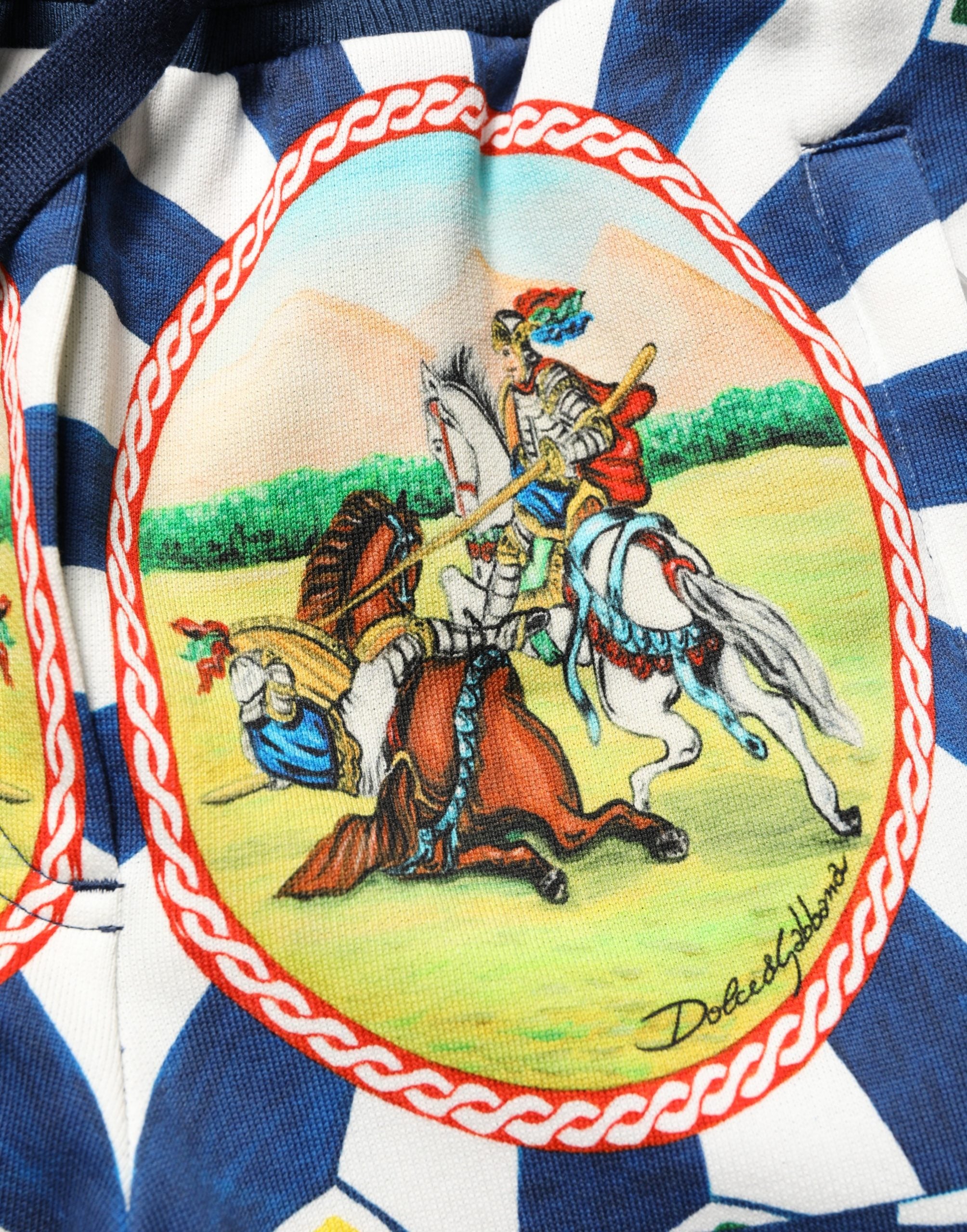 Multicolor Siciliano Saretto Joggers Pants