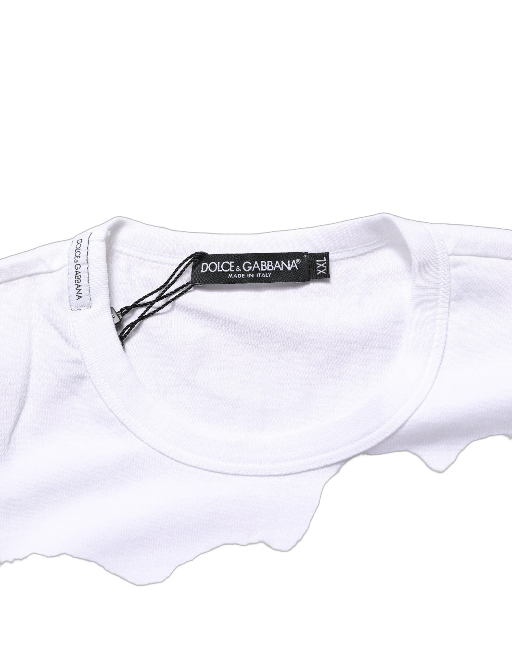 White D&G PRINCE I WAS THERE Crew Neck T-shirt