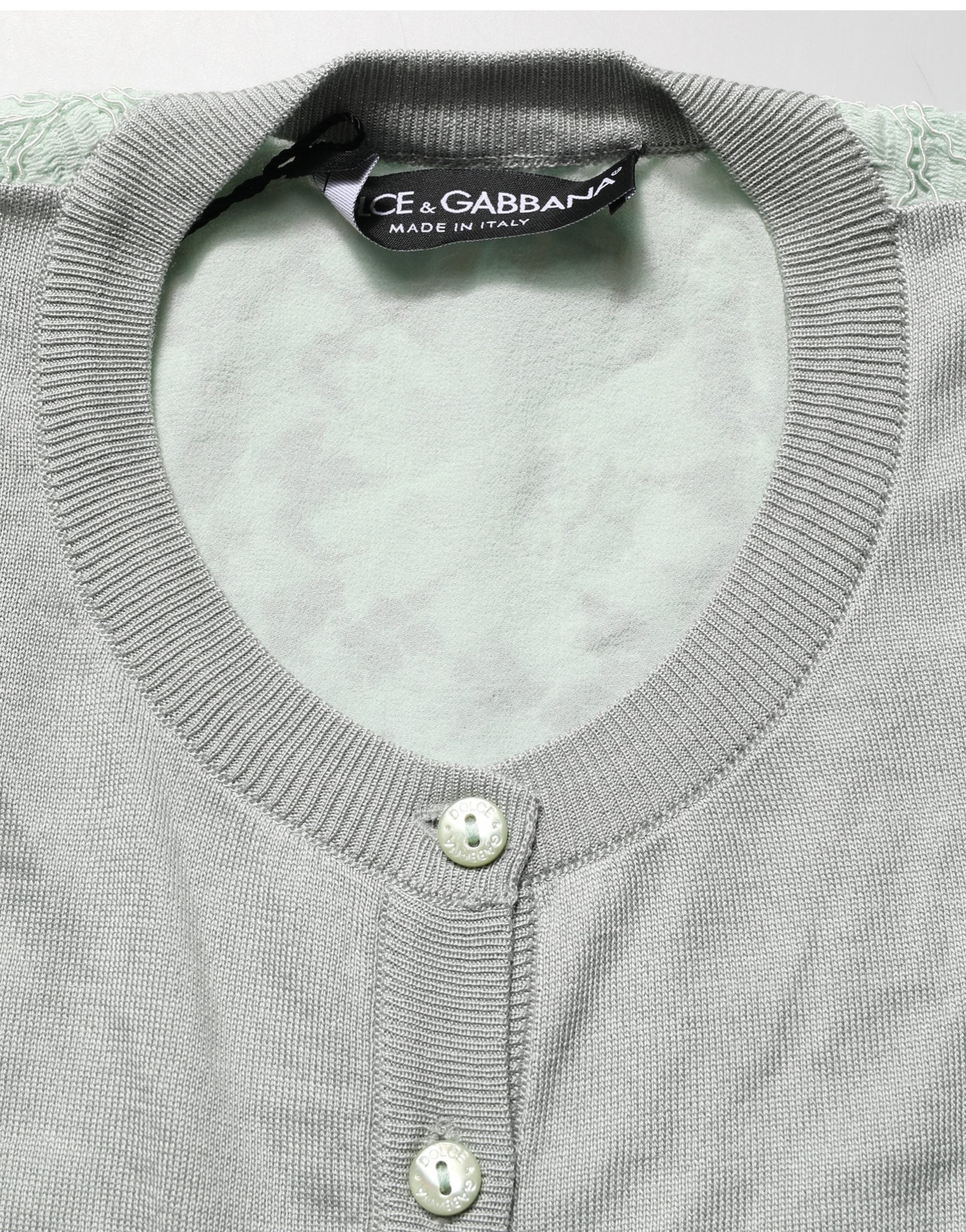 Green ButtonDown LongSleeve Cardigan Sweater