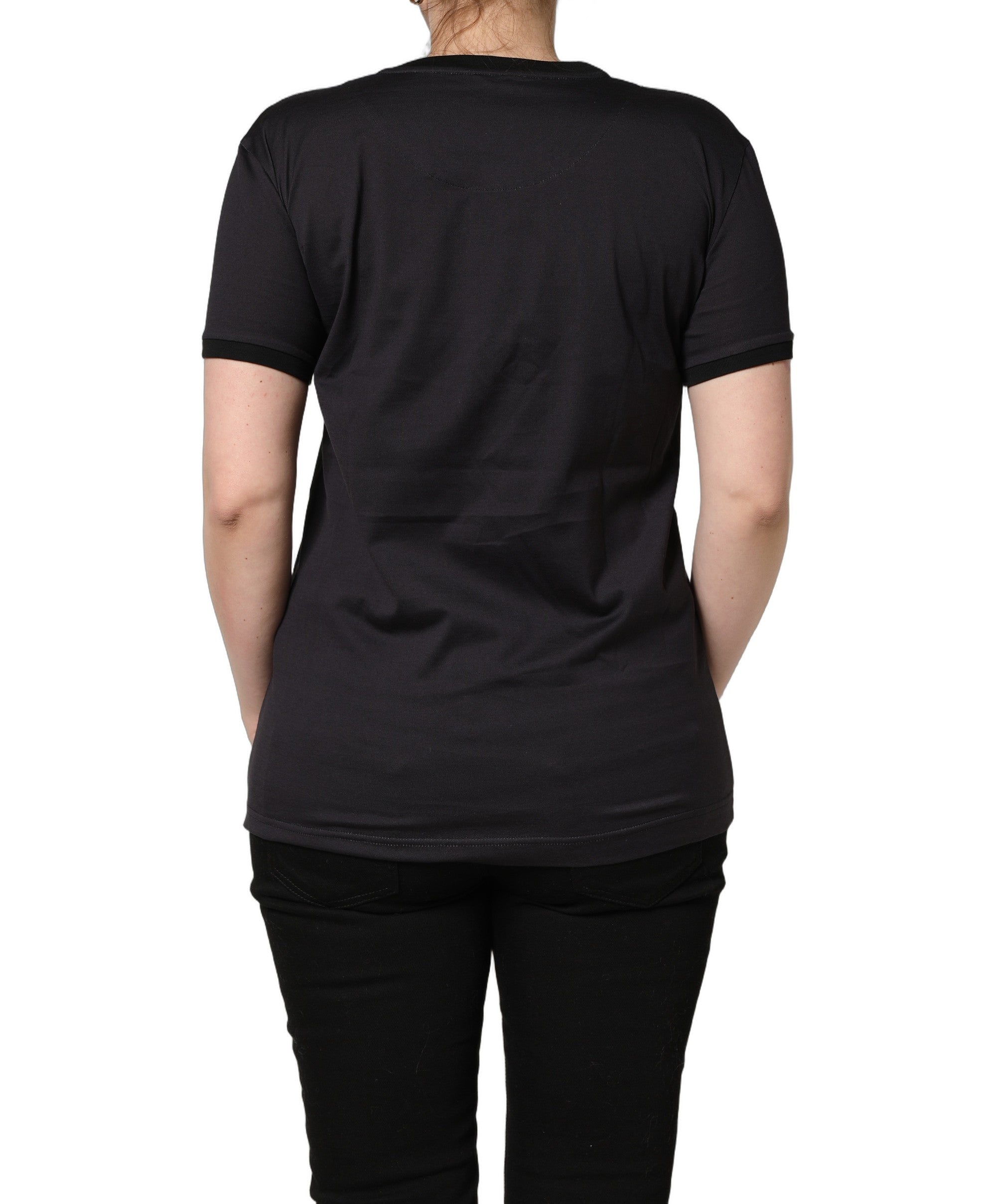 Black #IAMACHRISTMASTREE Print Cotton T-shirt