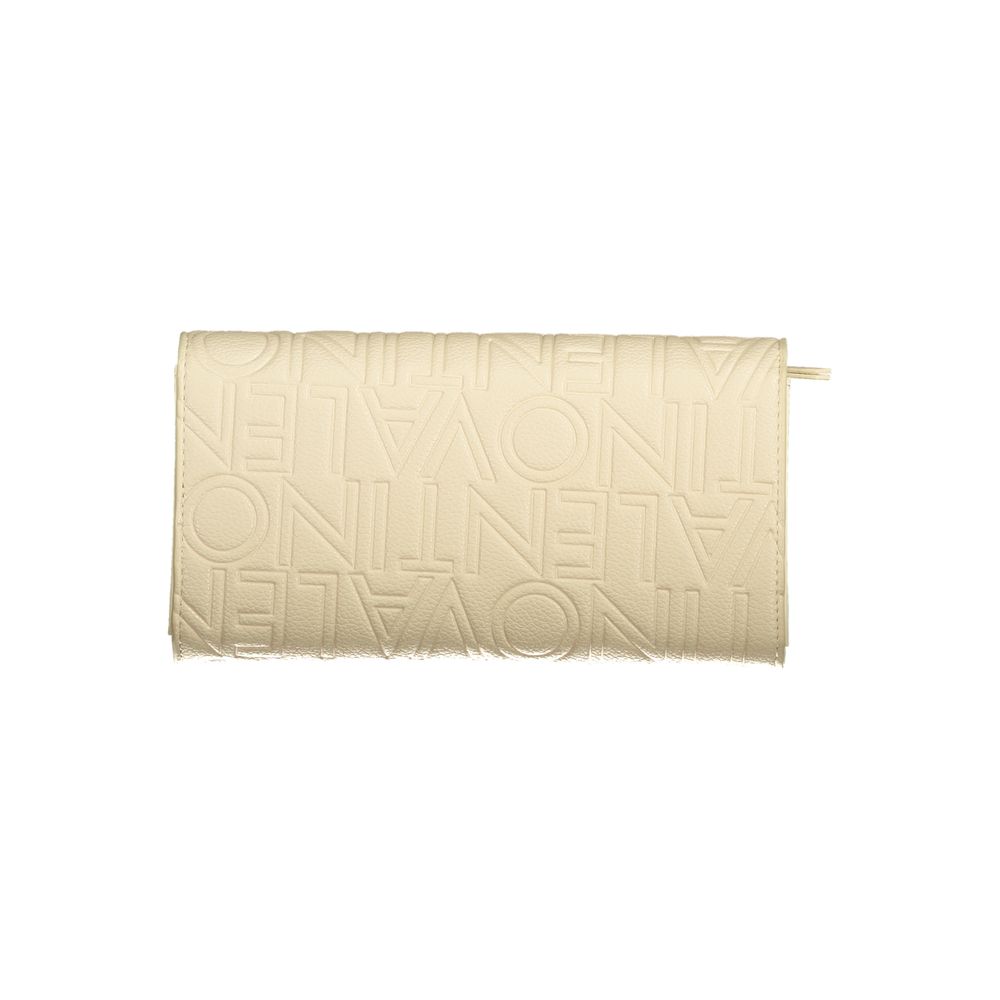 Beige Polyurethane Women's Wallet