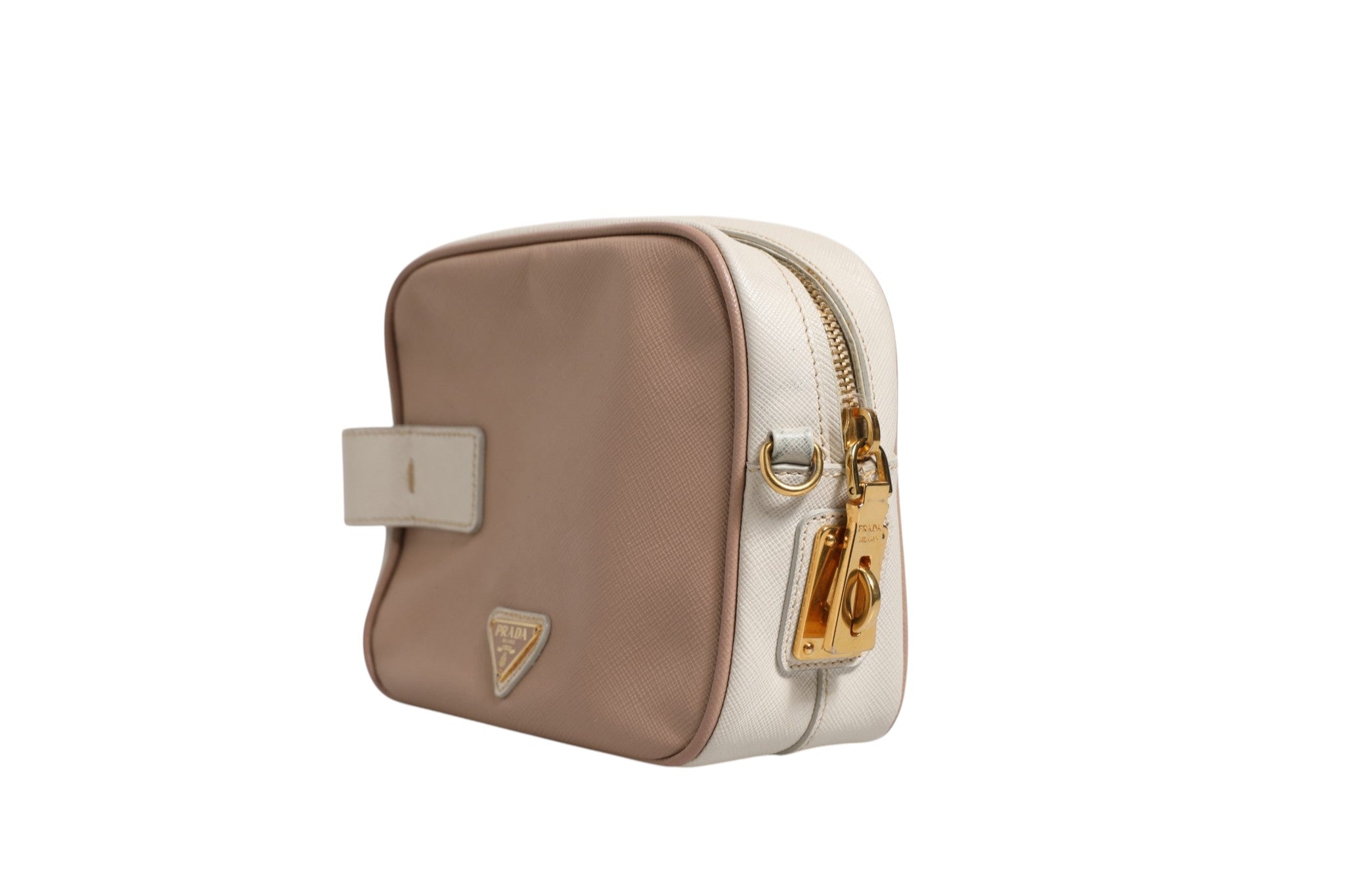 Clay Gray Small Leather Shoulder Bag
