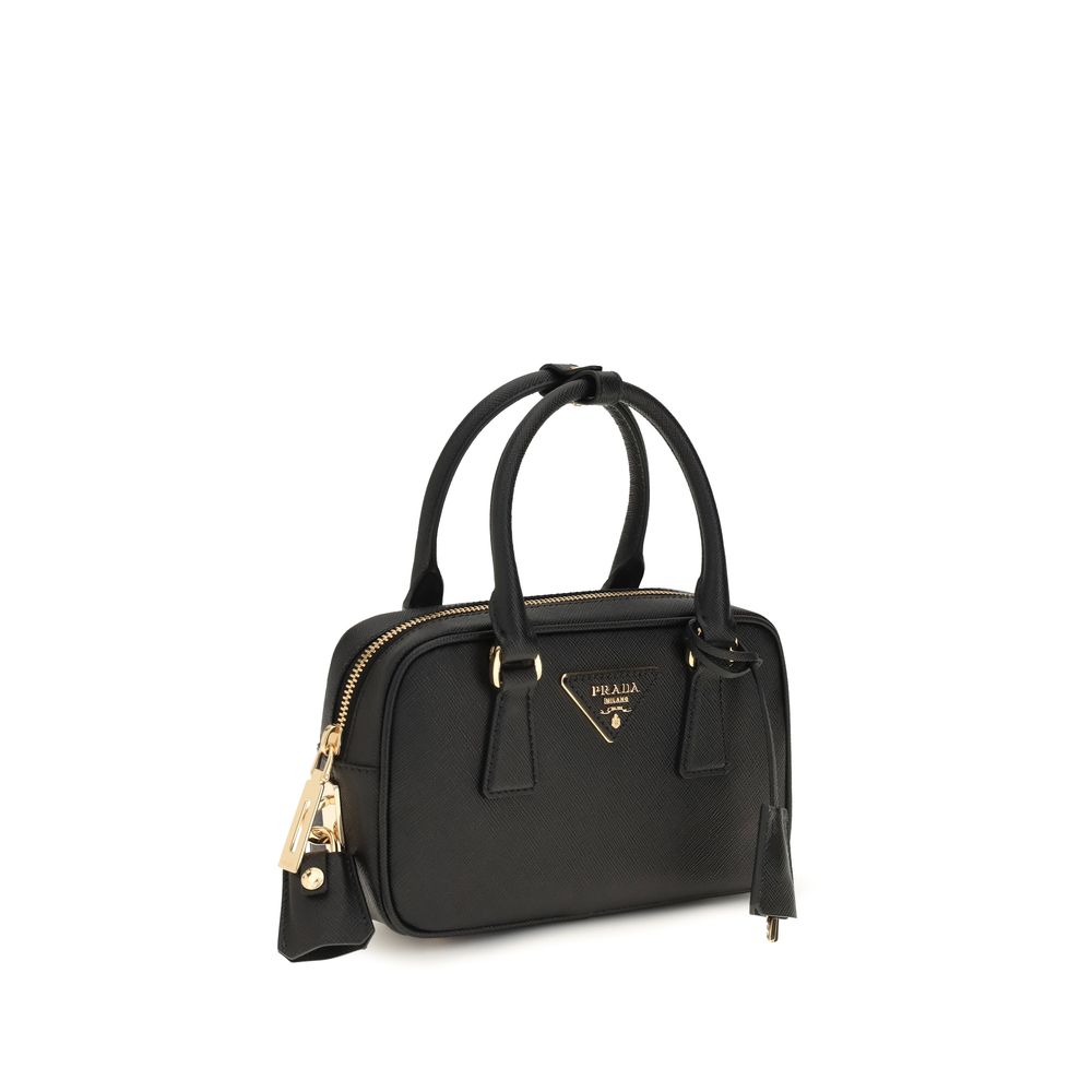 Black Calf Leather Bos Taurus Handbag