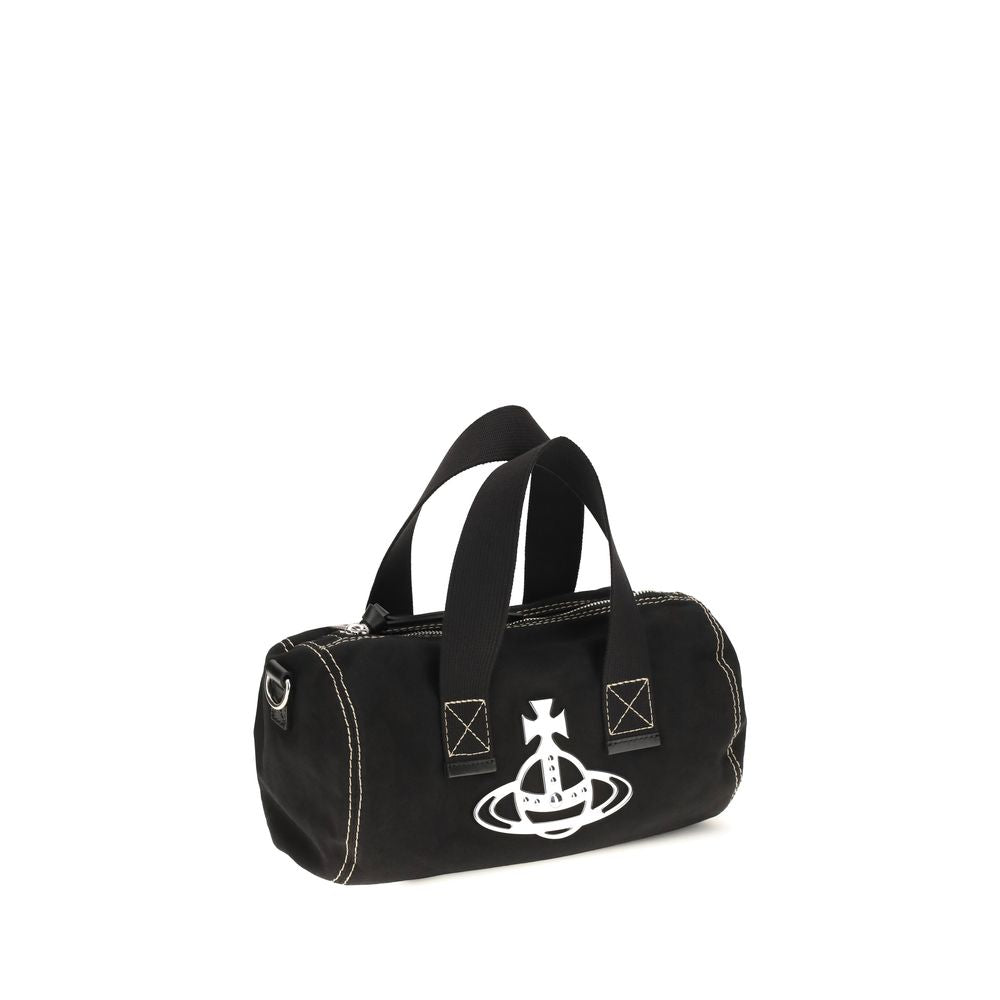 Black Cotton Shoulder Bag