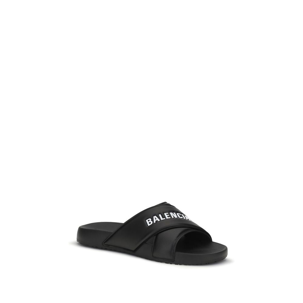 Black Rubber Sandals