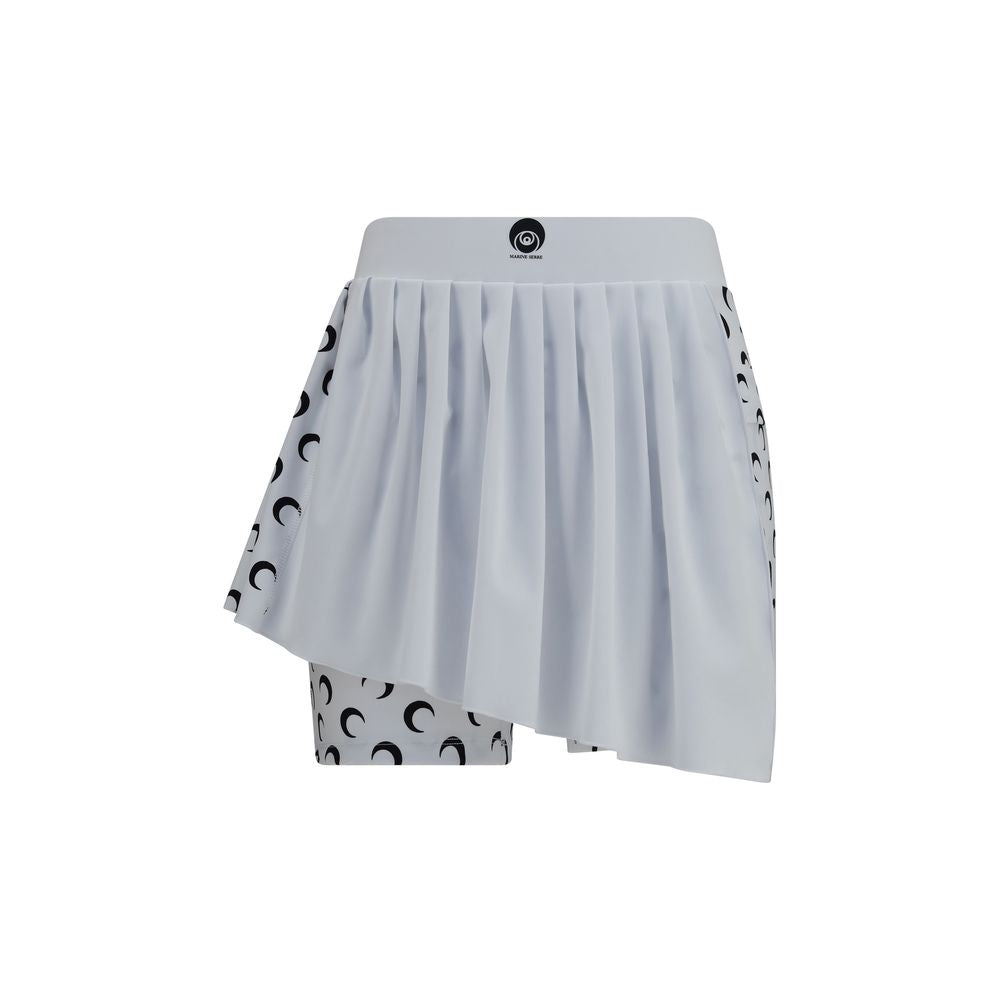 White Polyamide Short And Mini Shorts