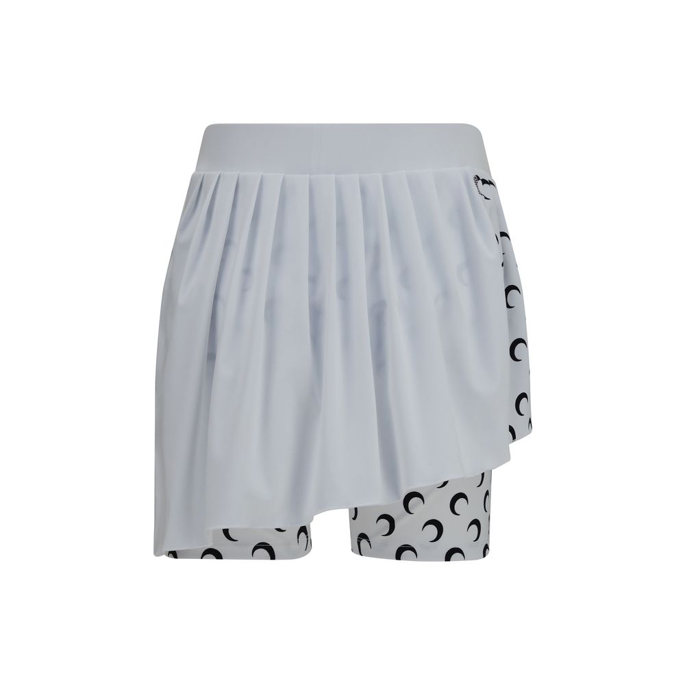 White Polyamide Short And Mini Shorts
