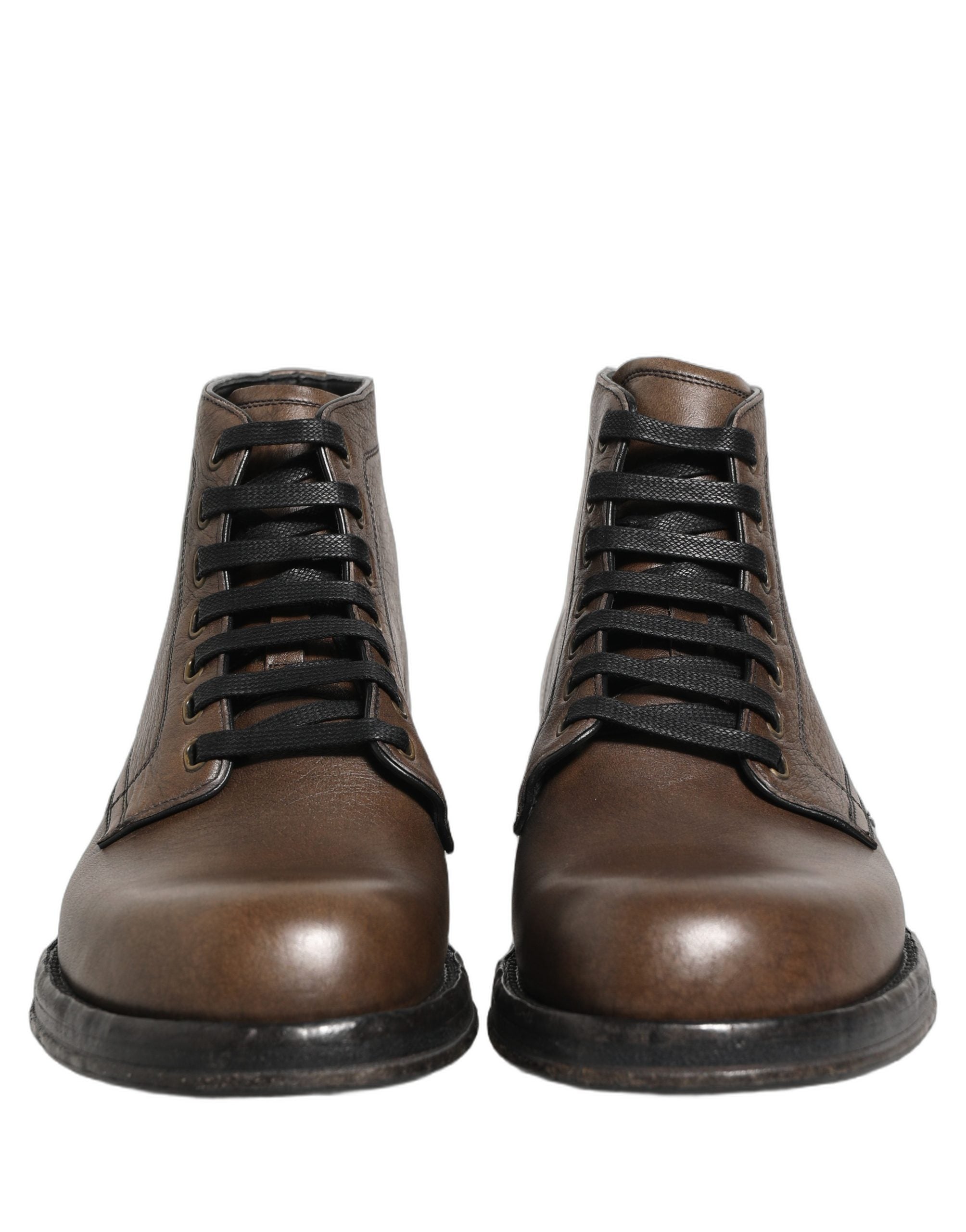 Brown Perugino Leather Men Ankle Boots Shoes