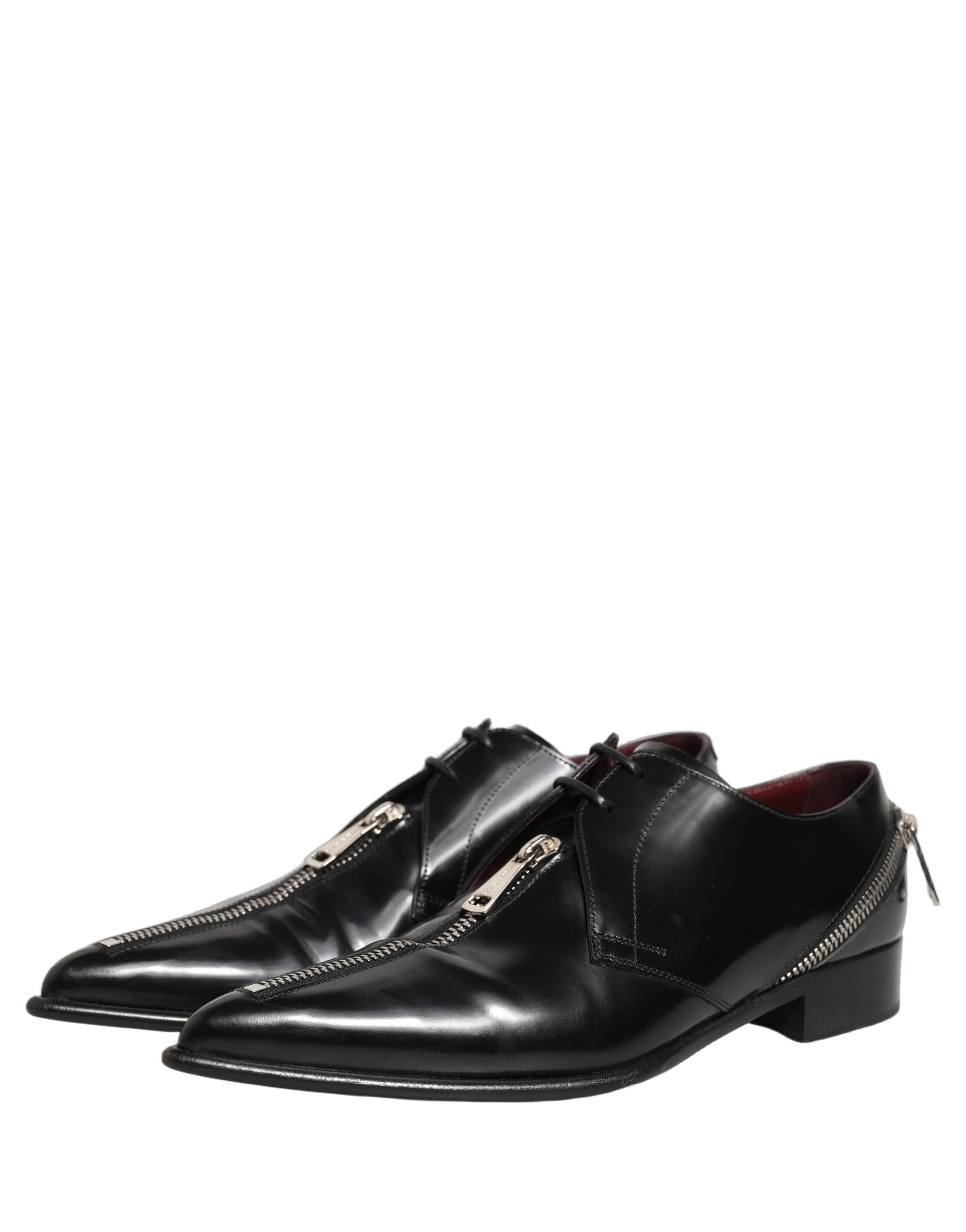 Black Leather Men Derby Dress Formal Shoes
