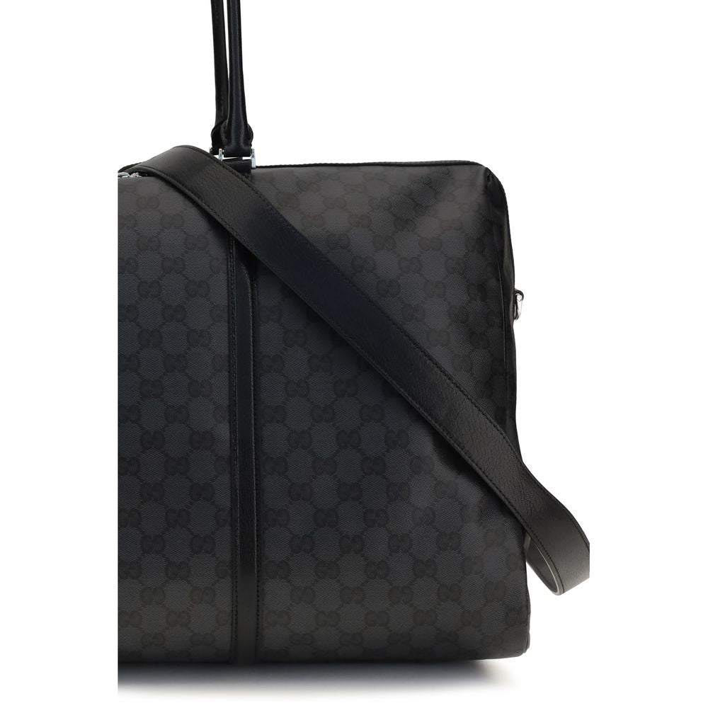 Black Cotton Shoulder Bag
