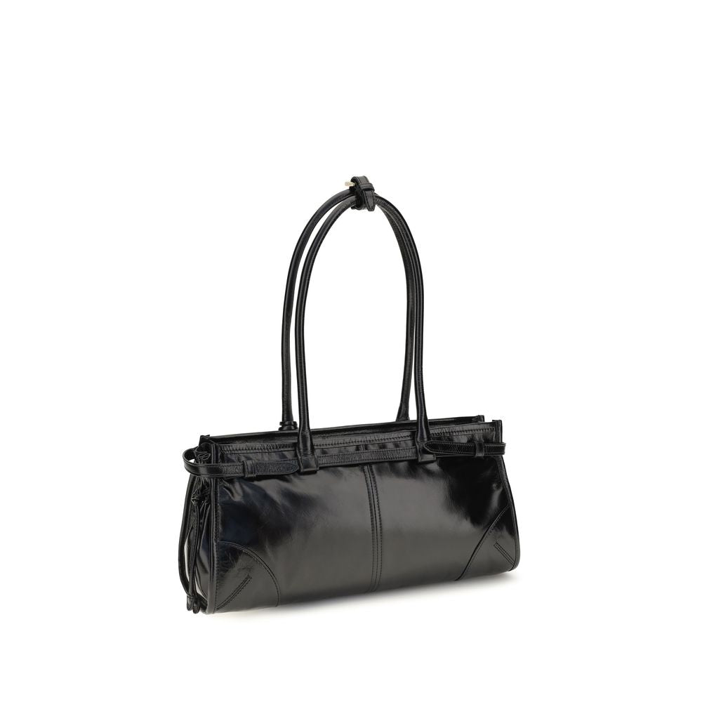 Black Calf Leather Bos Taurus Handbag