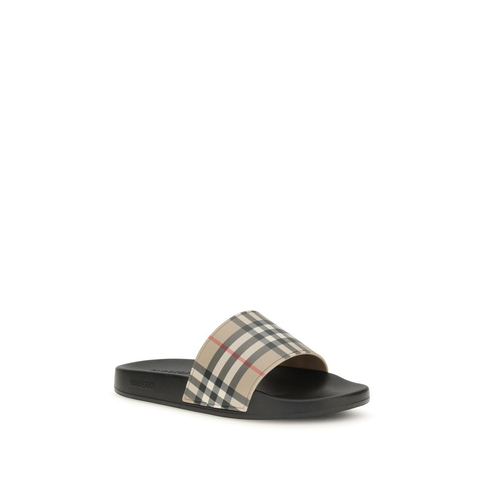 Black Rubber Slides