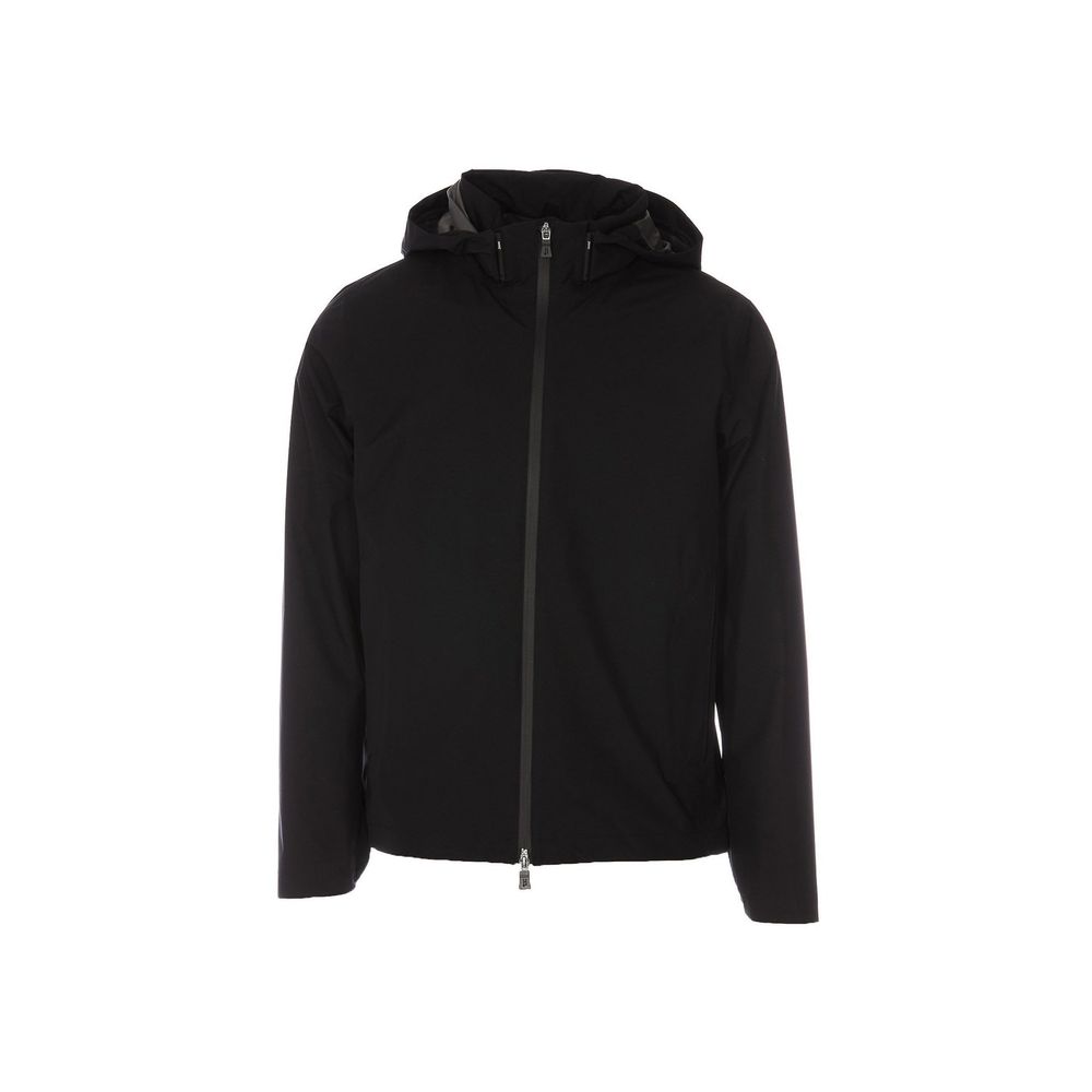 Black Polyester Shell Jacket