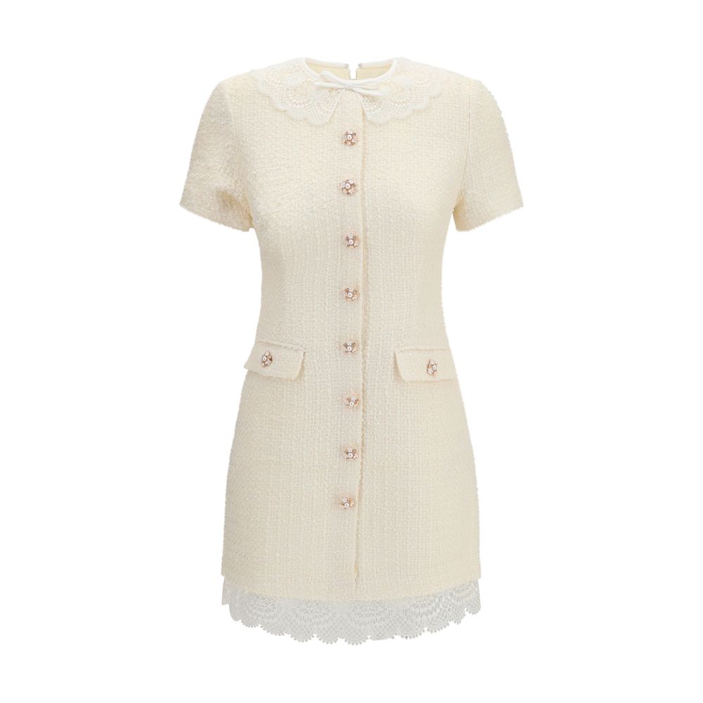 Beige Polyester Casual Dress