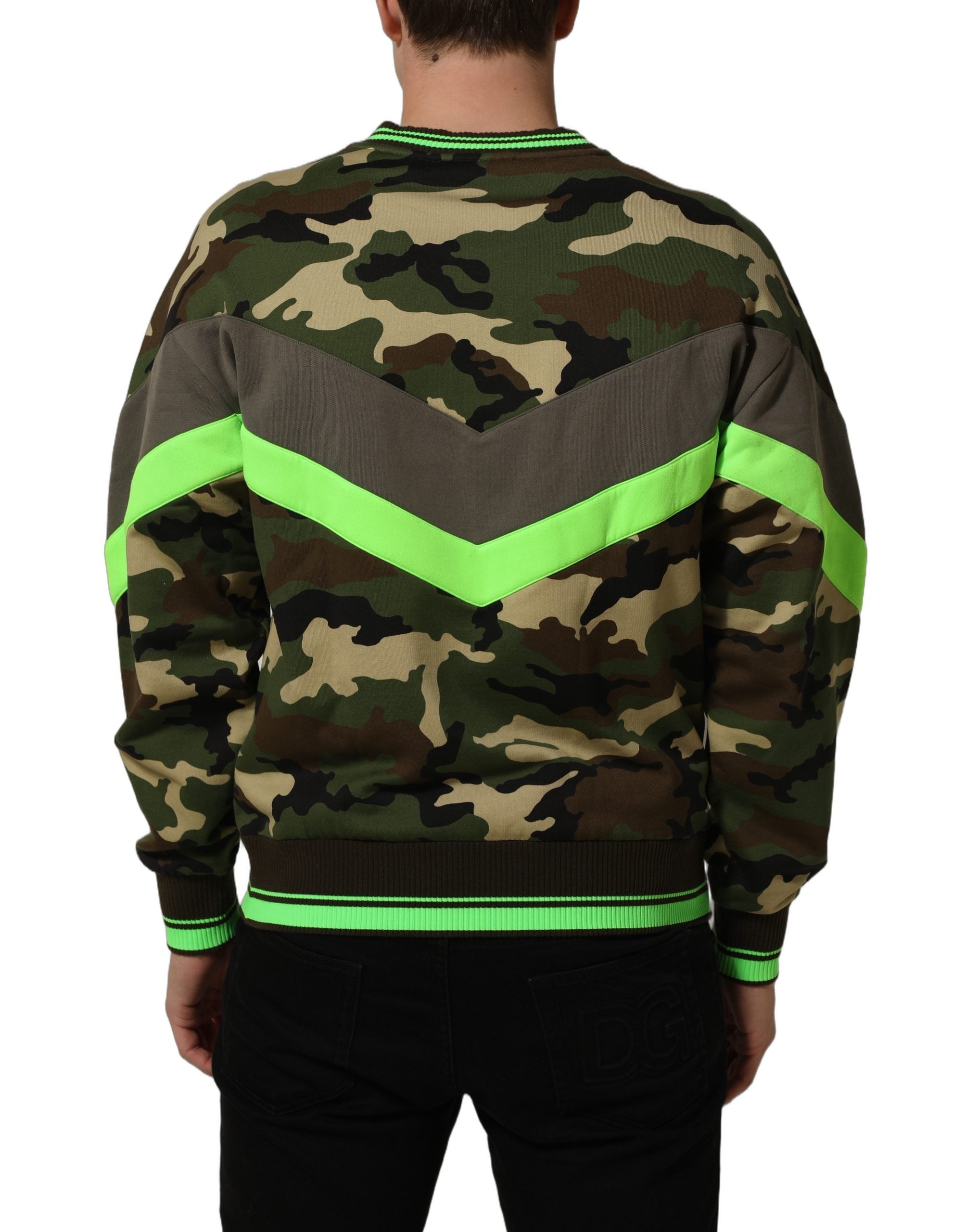 Multicolor Camouflage Sweatshirt Men Sweater