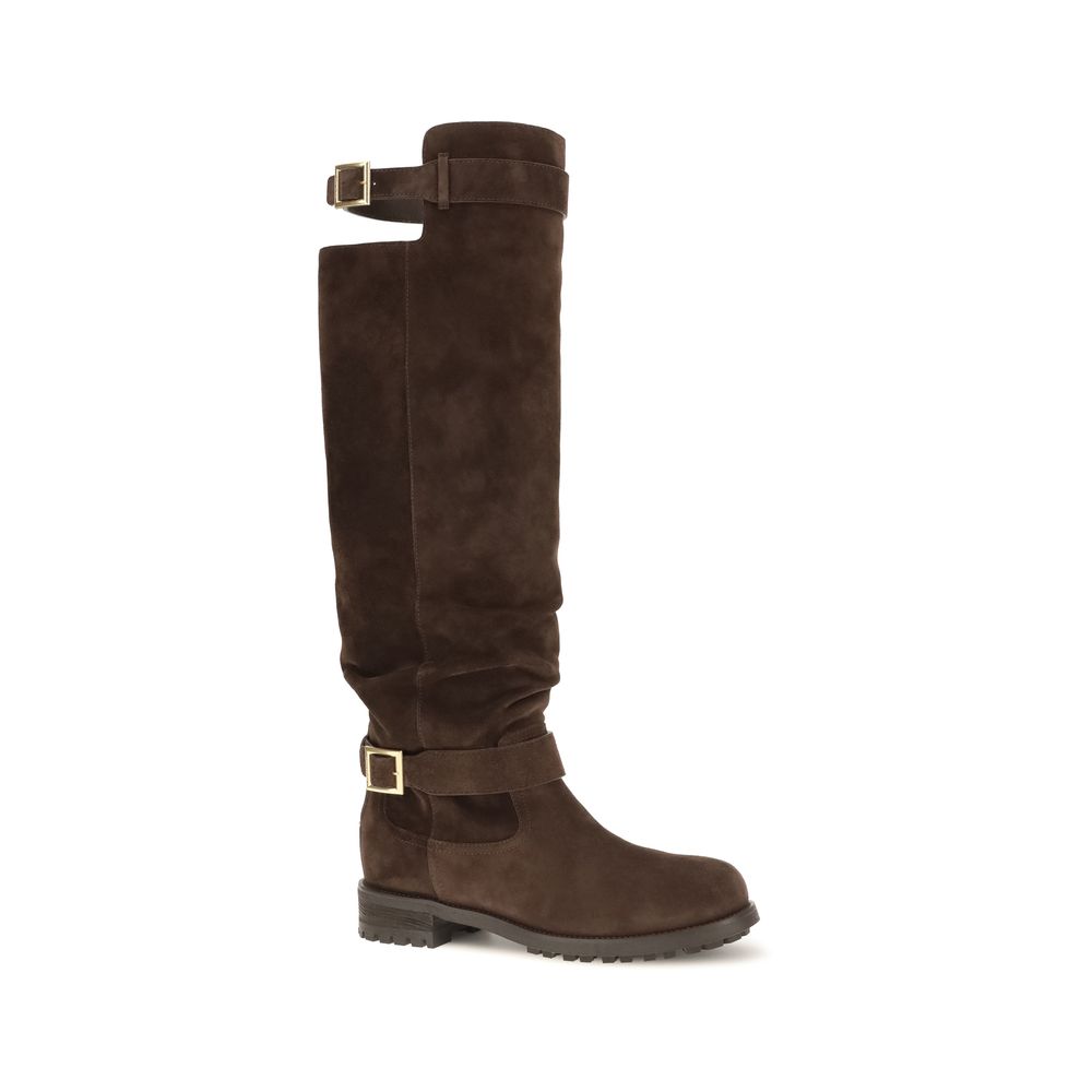 Brown Calf Leather Bos Taurus Over The Knee