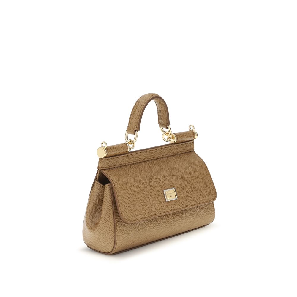Beige Calf Leather Bos Taurus Handbag