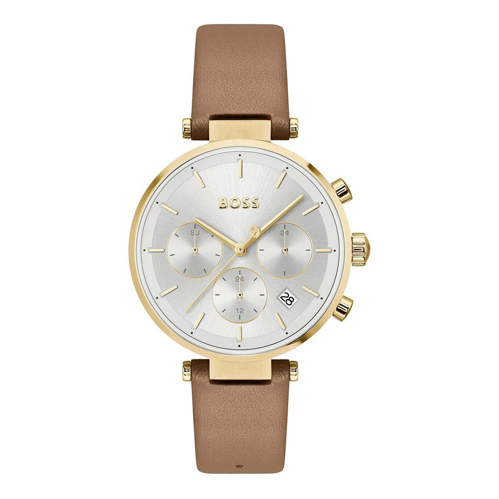 Brown Leather Dress Watch