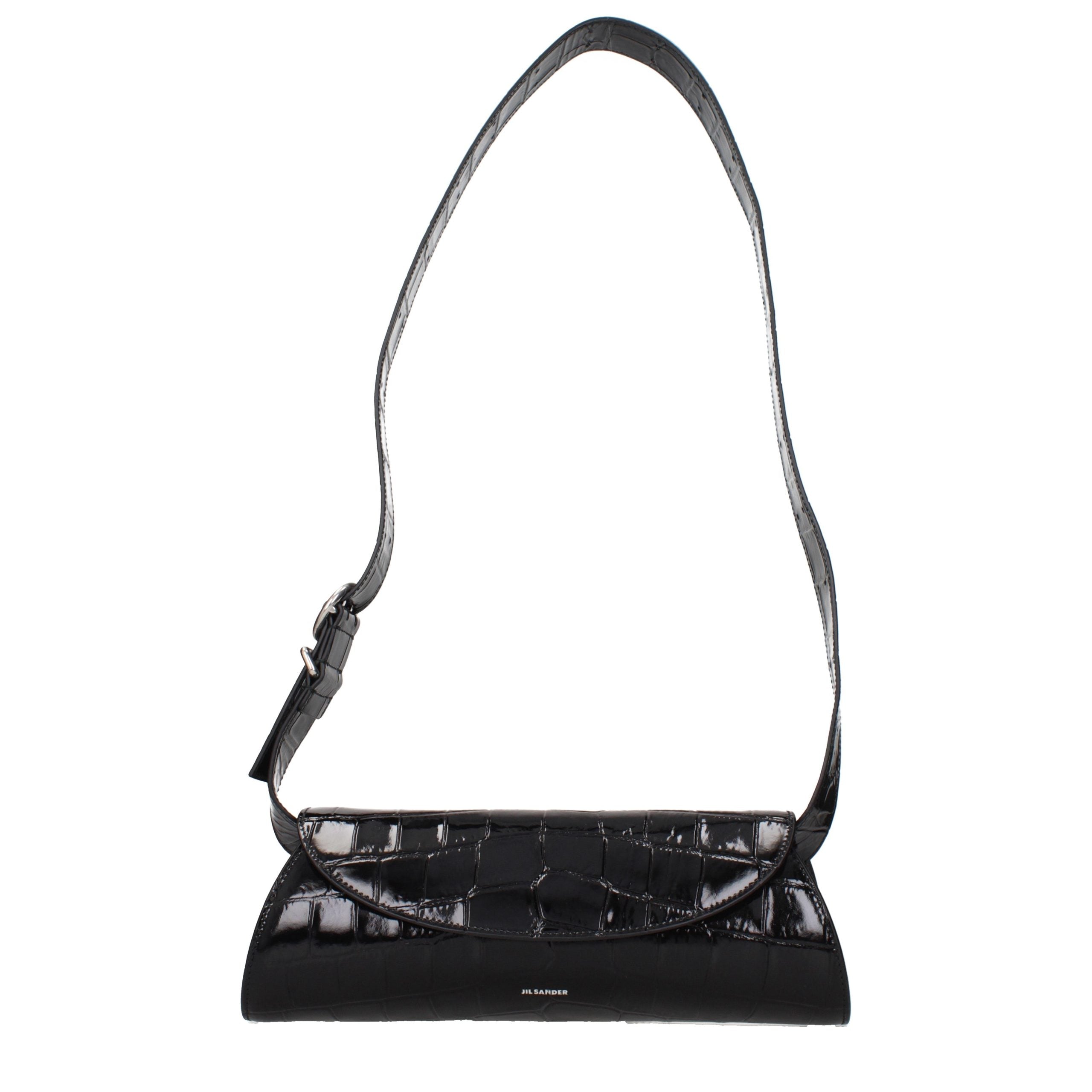 Black Leather Crossbody Bag