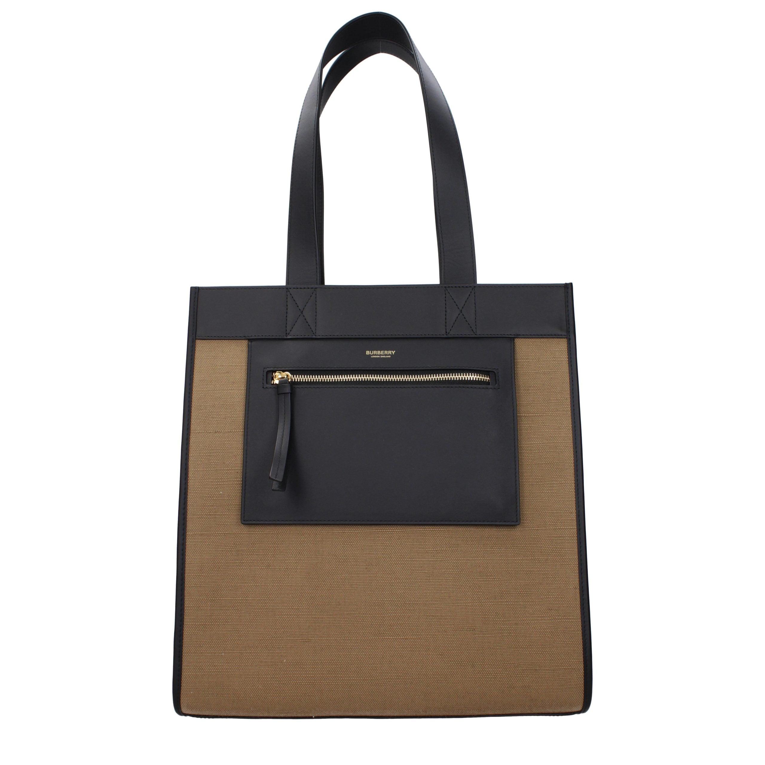 Brown Fabric Shoulder Bag