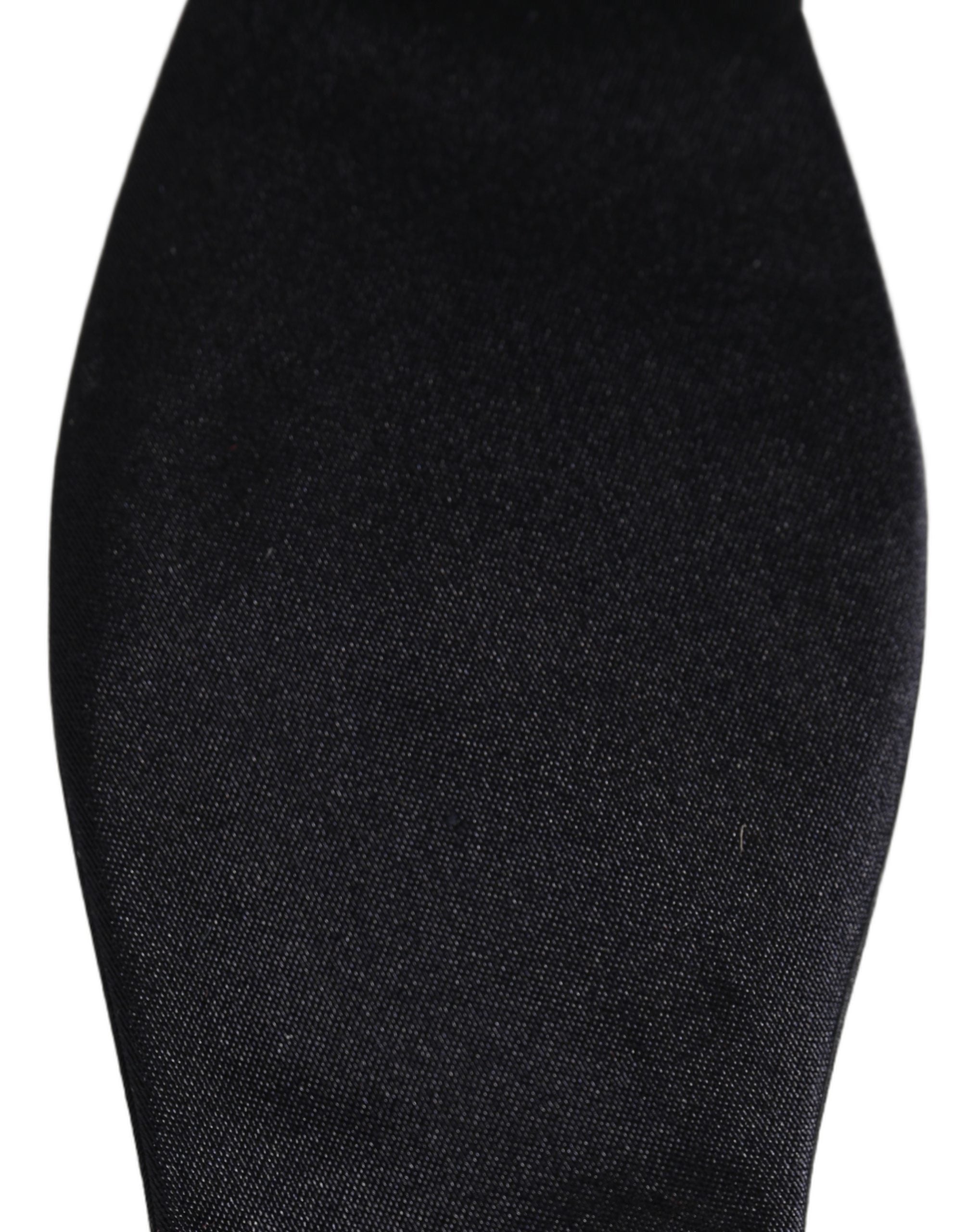 Men Black 100% Silk Adjustable Neck Papillon Bow Tie