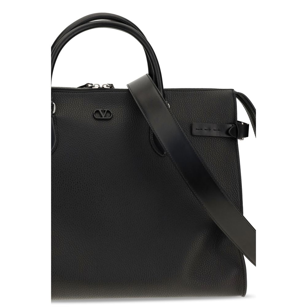 Black Calf Leather Bos Taurus Shoulder Bag