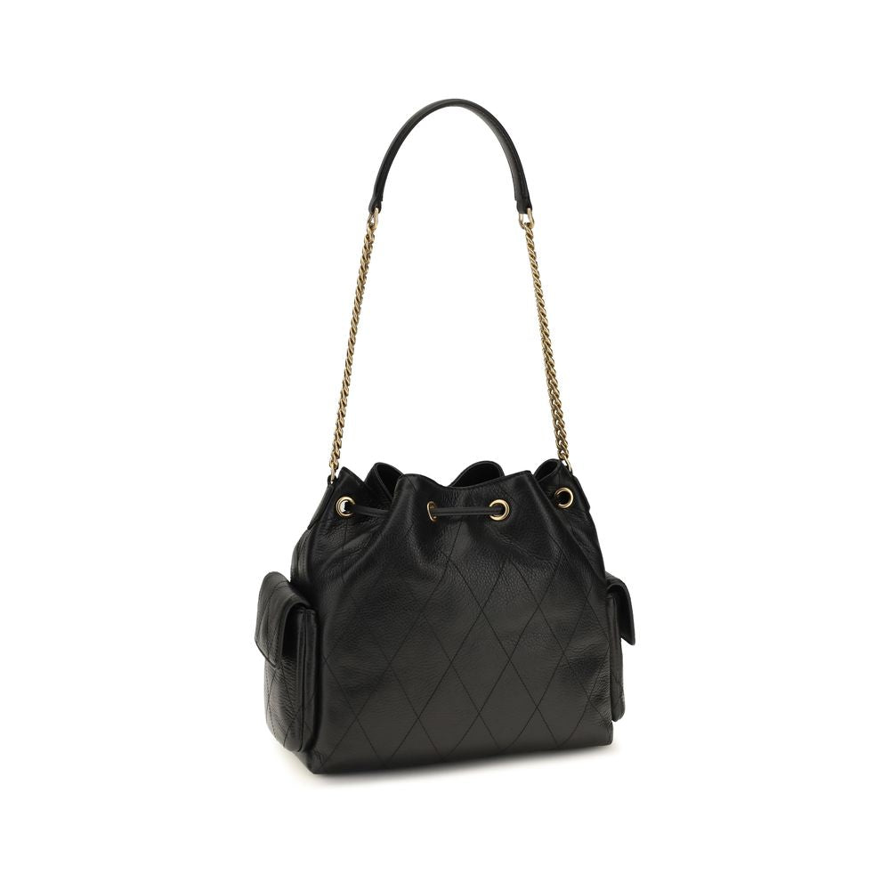 Black Calf Leather Bos Taurus Shoulder Bag