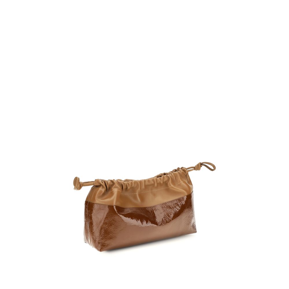 Bicolor Calf Leather Bos Taurus Clutch Bag