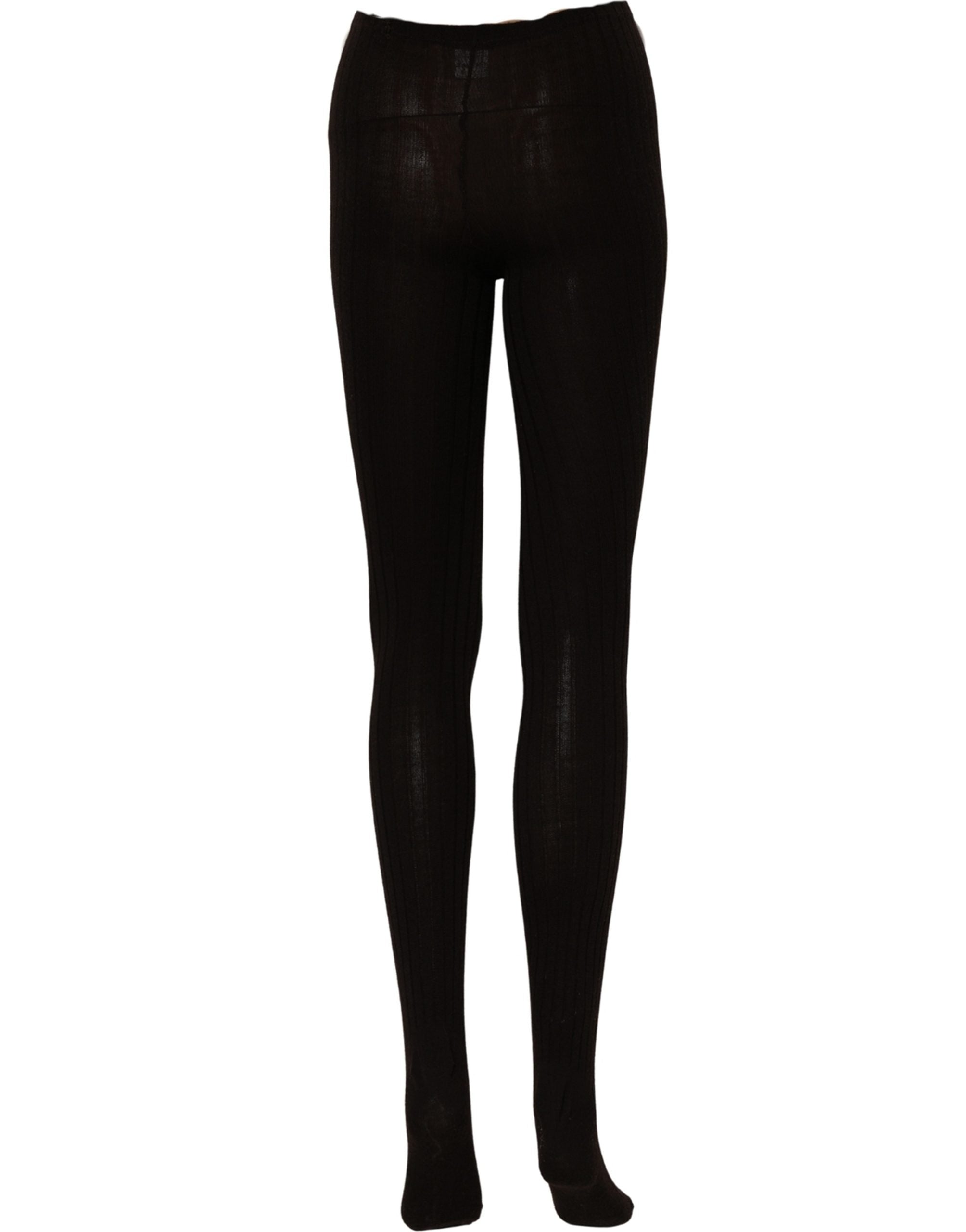 Black Wool Tights Stocking Pantyhose One Size Socks
