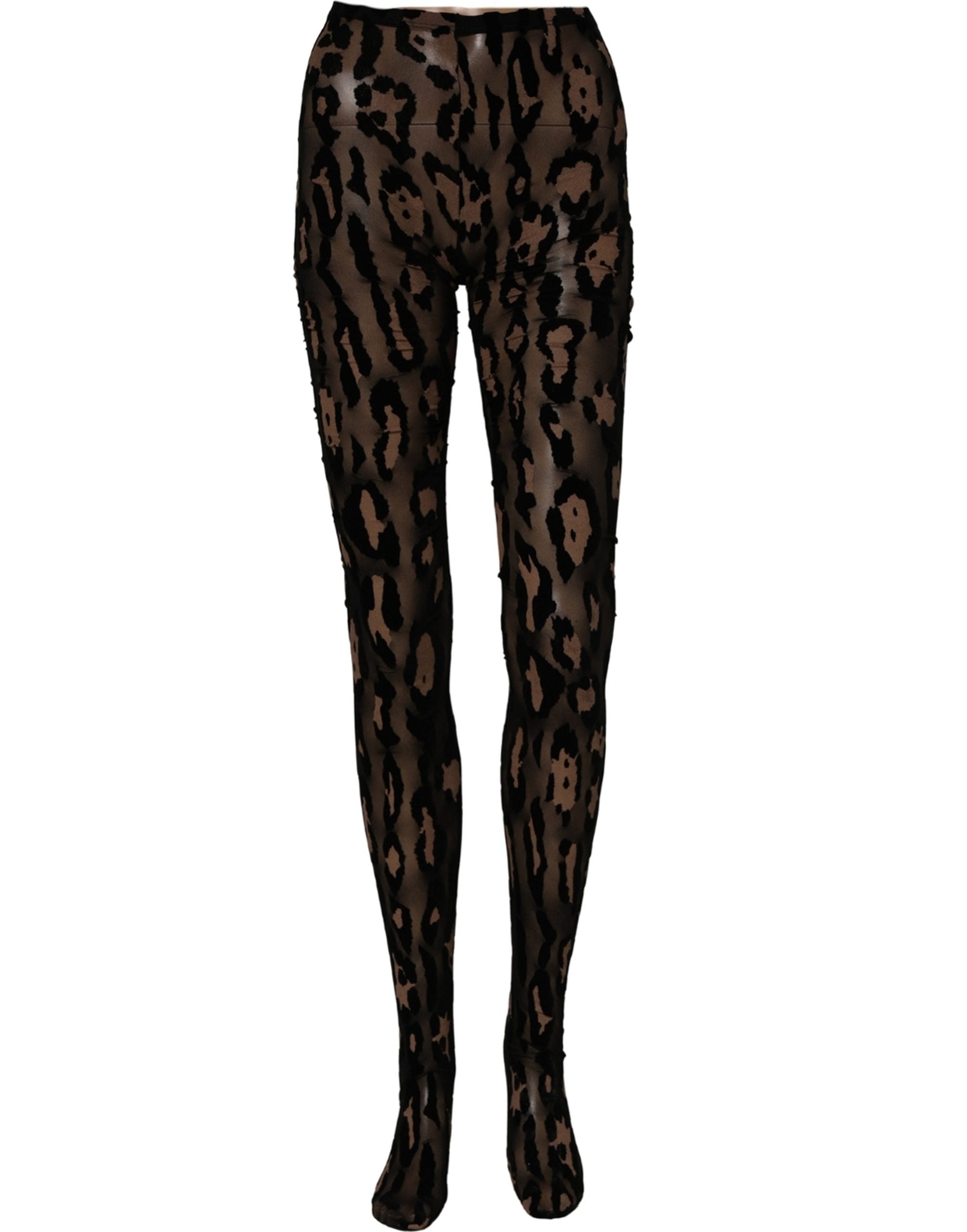 Black Leopard Nylon Tights Stocking Pantyhose Socks