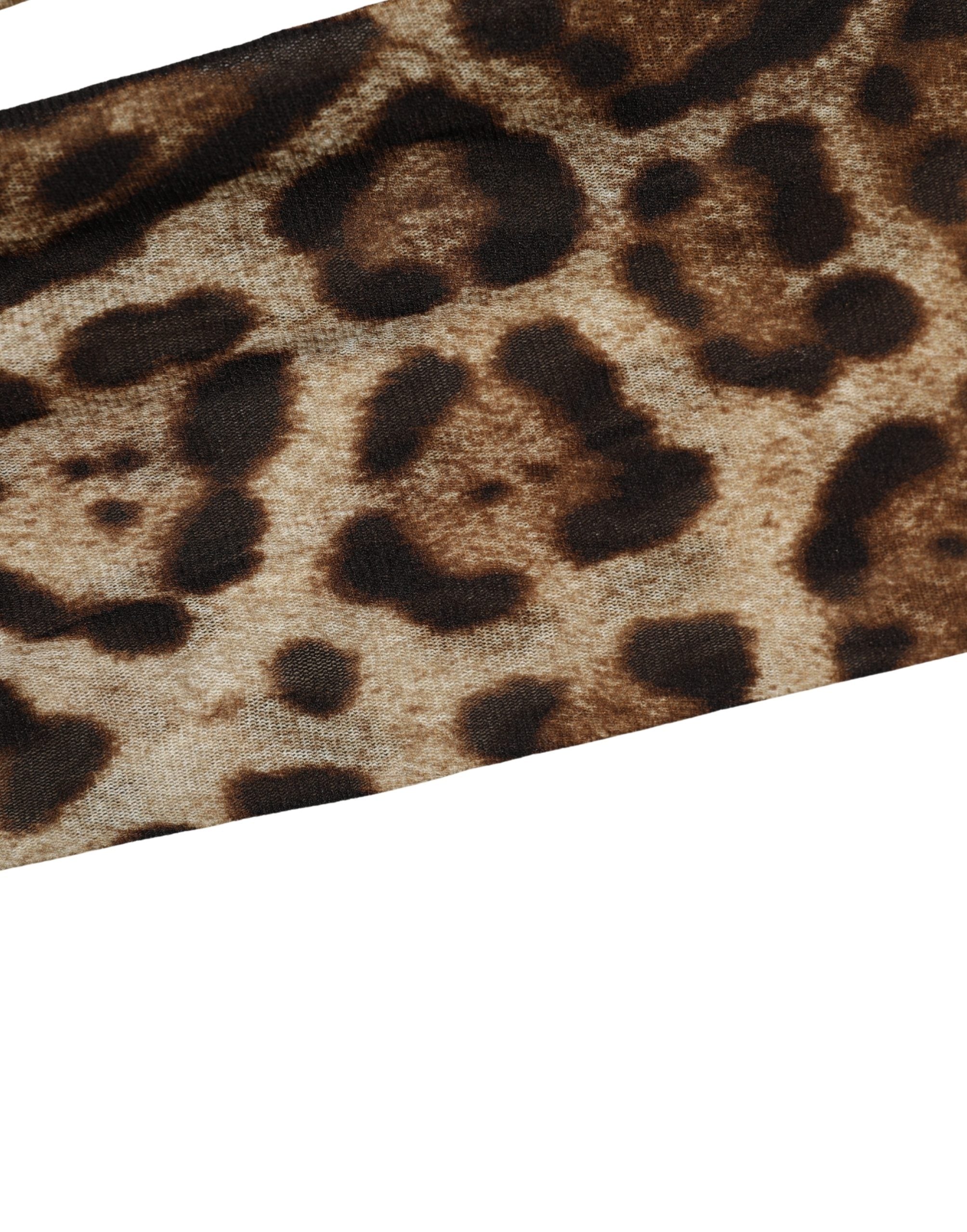 Brown Leopard Nylon Tights Stocking Pantyhose Socks