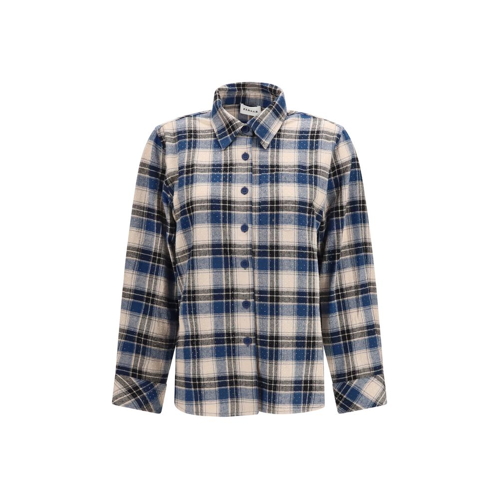 Blue Cotton Pattern Shirt
