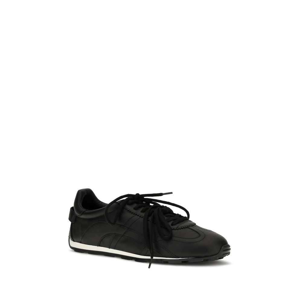 Black Calf Leather Bos Taurus Athletic Sneakers