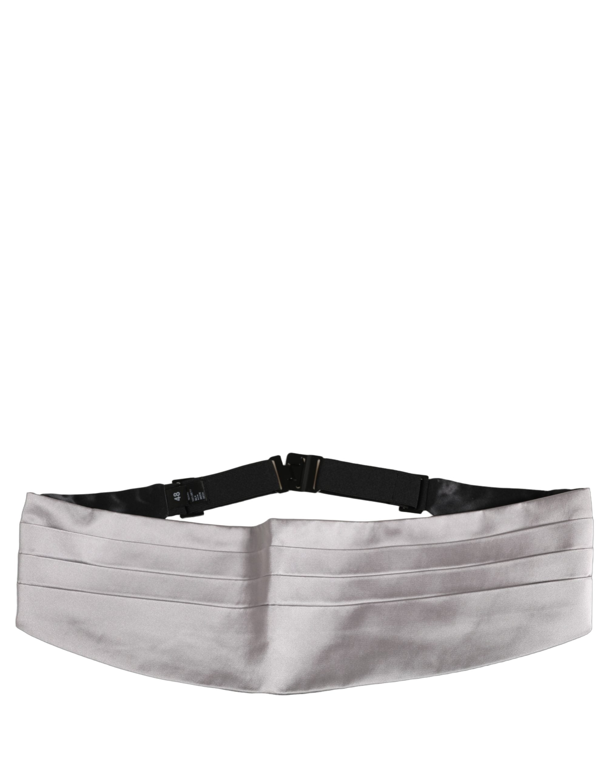 Gray Men 100% Silk Belt Waist Cummerbund