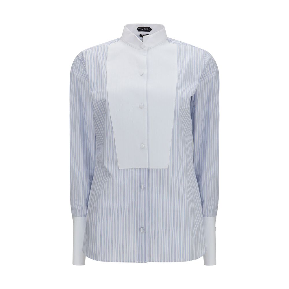Blue Cotton Pattern Shirt