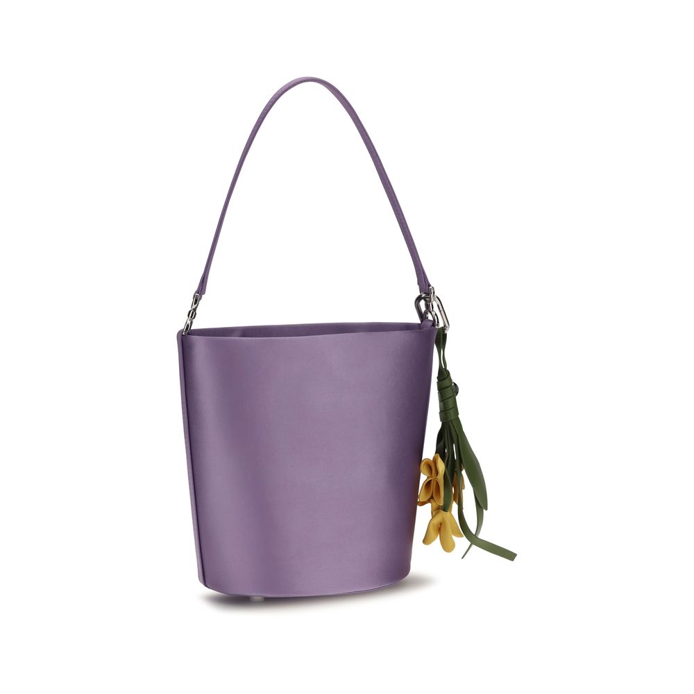 Purple Polyester Backet Bag