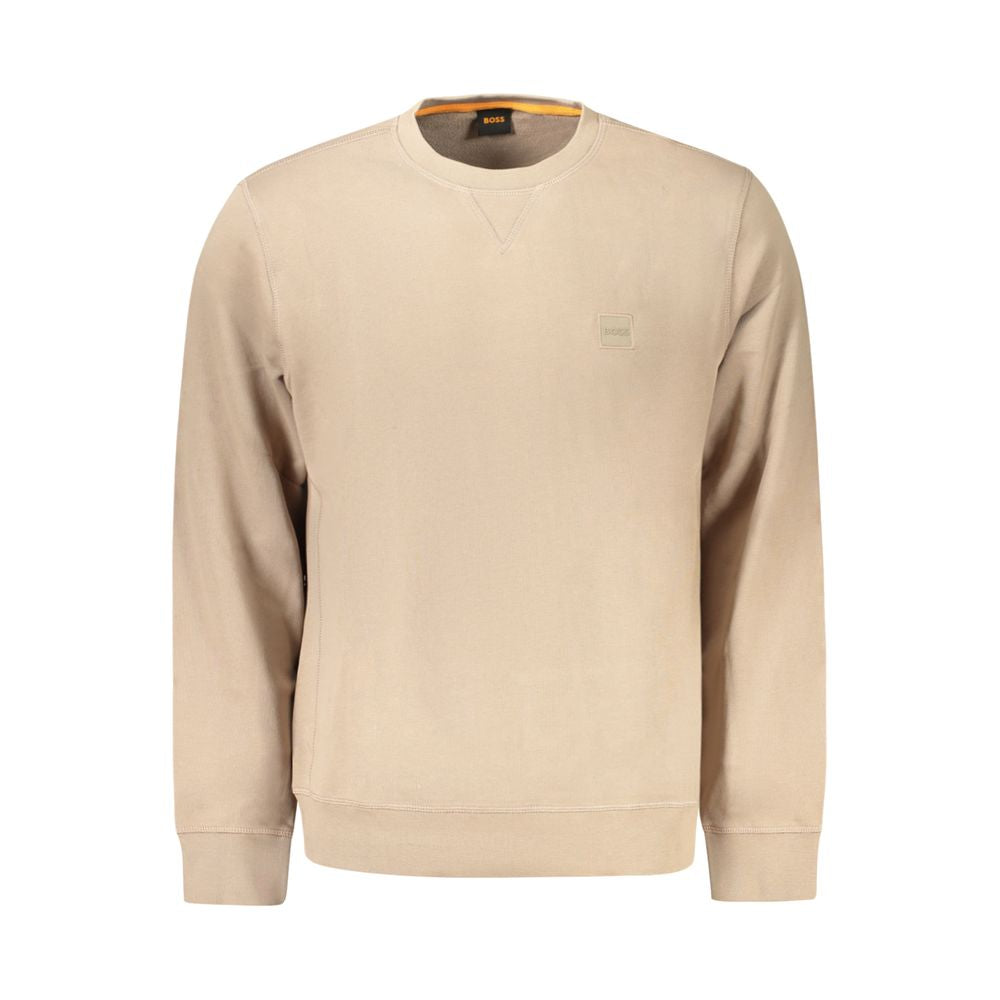 Brown Cotton Men's Sweatshirt