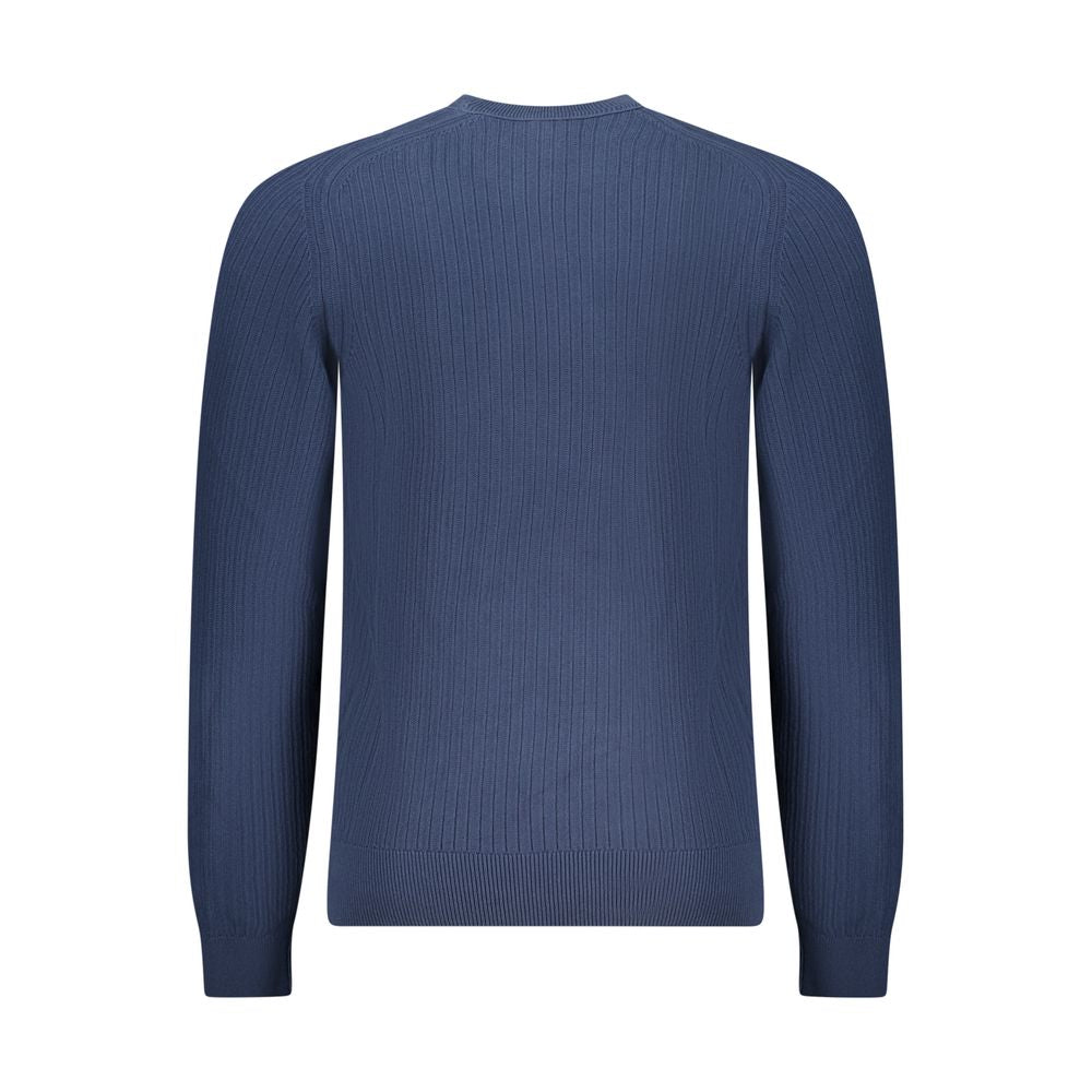 Blue Cotton Men's Sweater