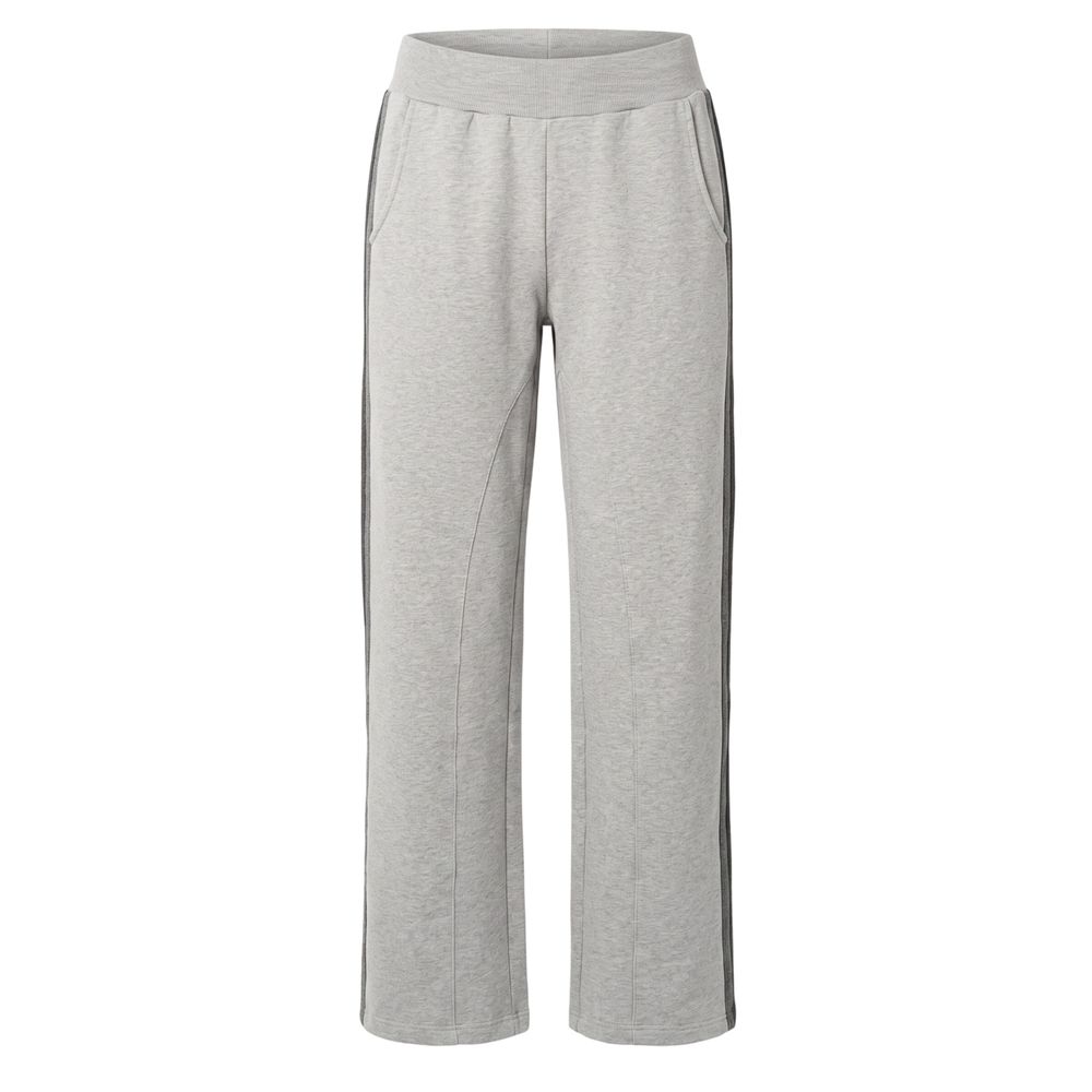 Grey Cotton Women's Pants