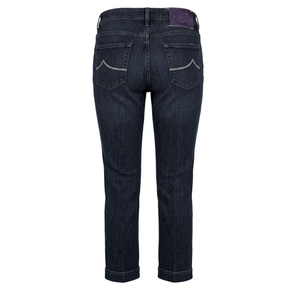Blue Cotton Women Jeans