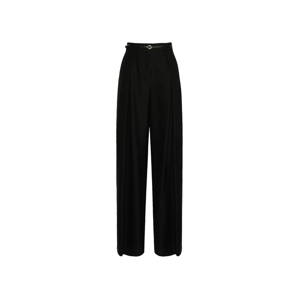 Black Elastane Dress Pants