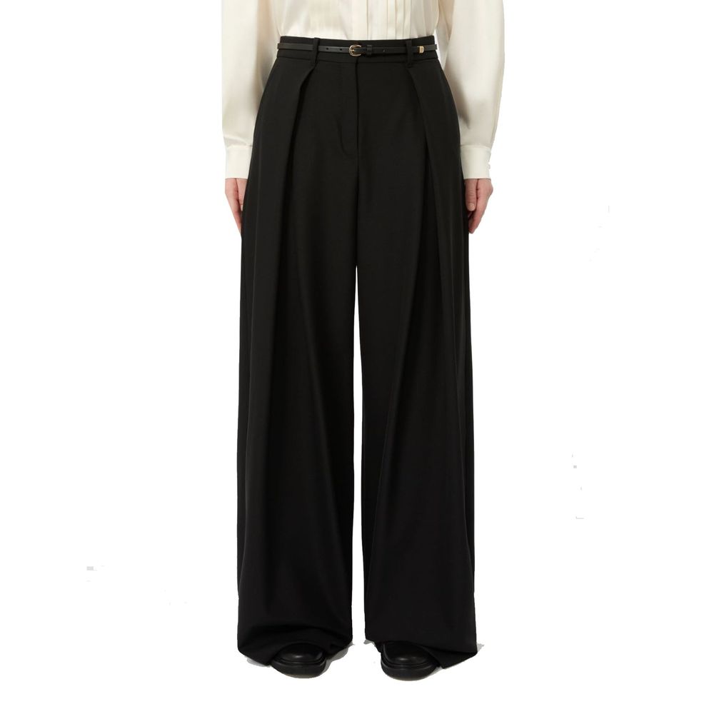 Black Elastane Dress Pants